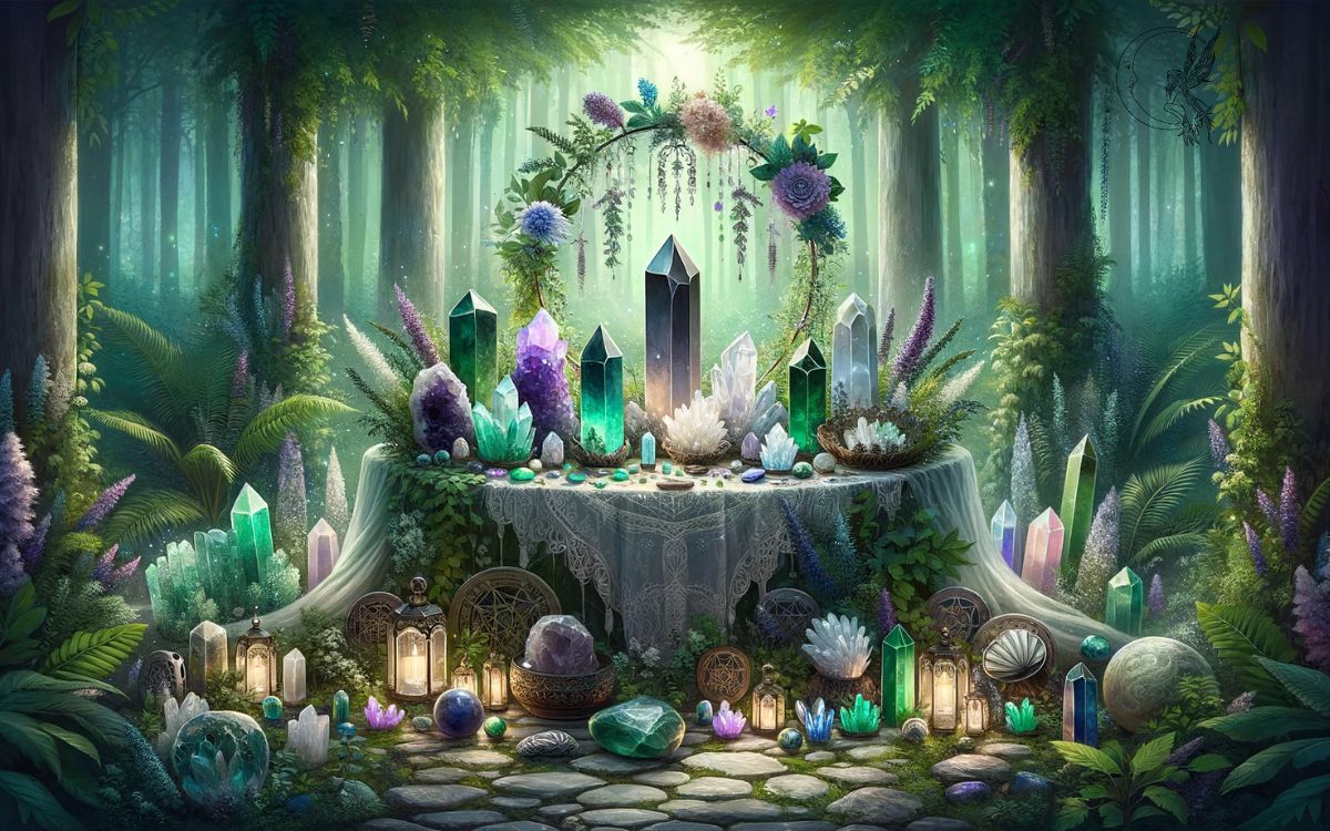 El Poder de las Piedras: Cristales en la Práctica de la Brujería Verde